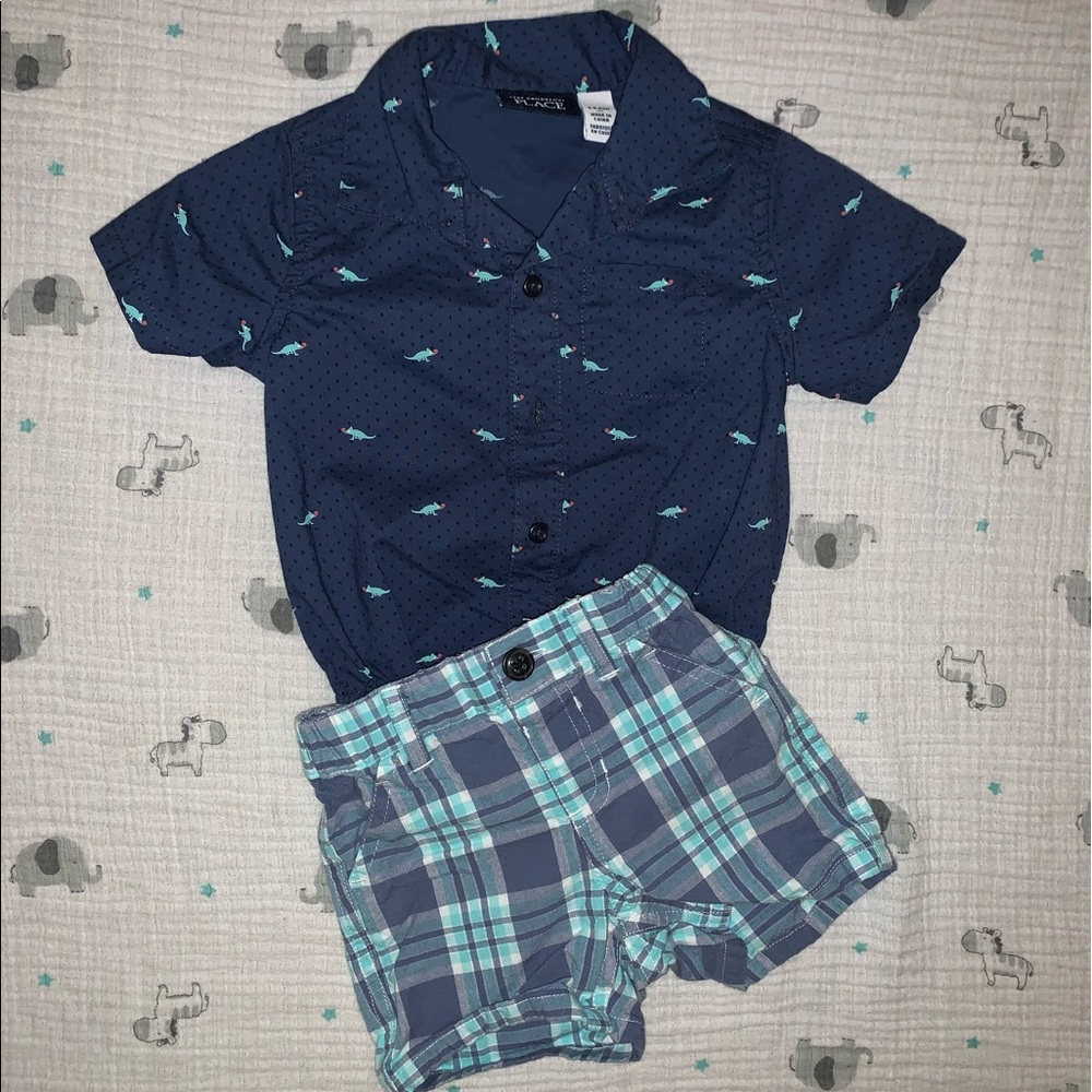 The Children’s Place Baby Boy Shirt & Short Set